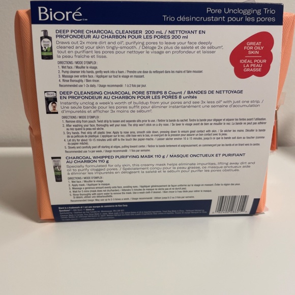 BRAND NEW- Bioré deep cleansing charcoal kit - Picture 3 of 6